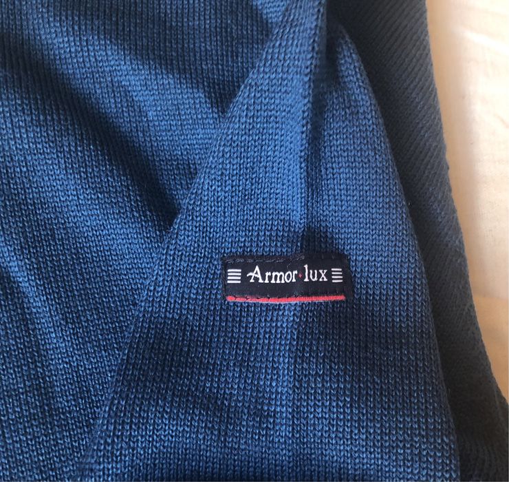 100% вълна Armor Lux Damgan Pullover ОРИГИНАЛЕН мъжки пуловер - М