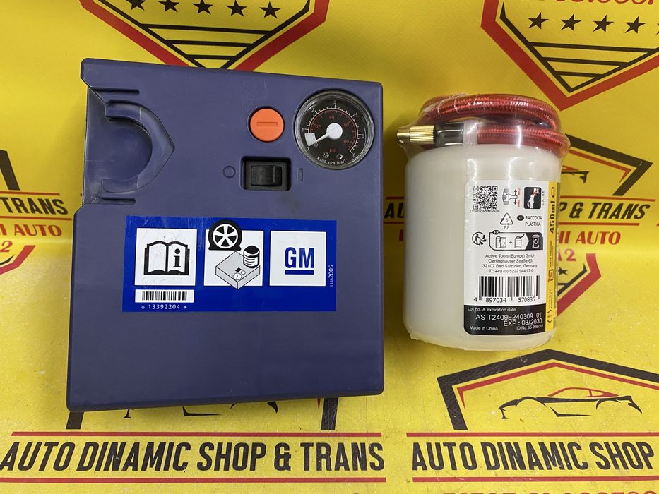 Compresor auto umflat roti original Opel Gm kit pana reparatie rota 12