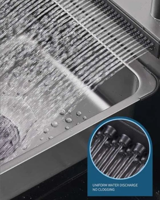 Елегантна многофункционална кухненска мивка Black Nano