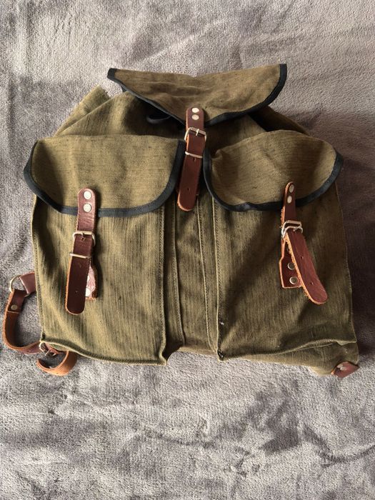 Брезентова туристическа военна раница