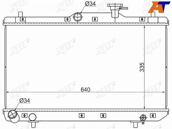 Радиатор Hyundai Accent