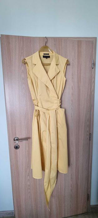 Лятна, жълта, дълга рокля