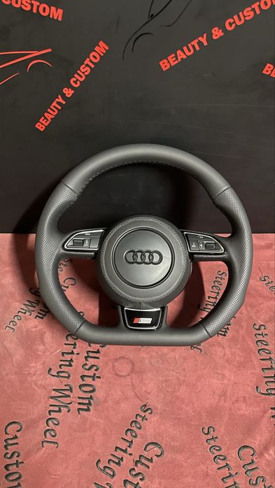 Volan custom audi  A1 A3 A4 A5 A6 A7 A8 Q3 Q5 Q7 padele/fara