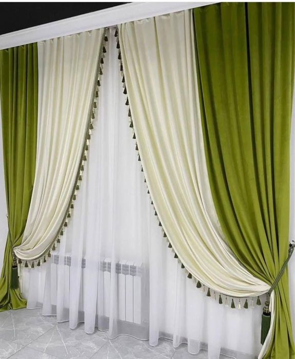 Готовый шторы материал велюр