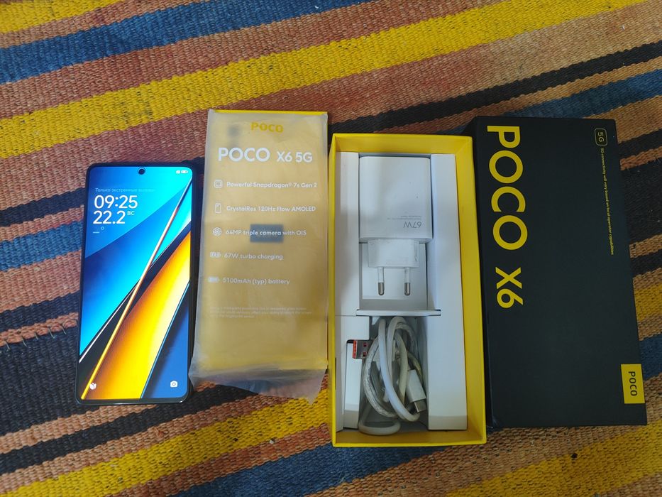 poko x 6 67w  быстрая зарядка