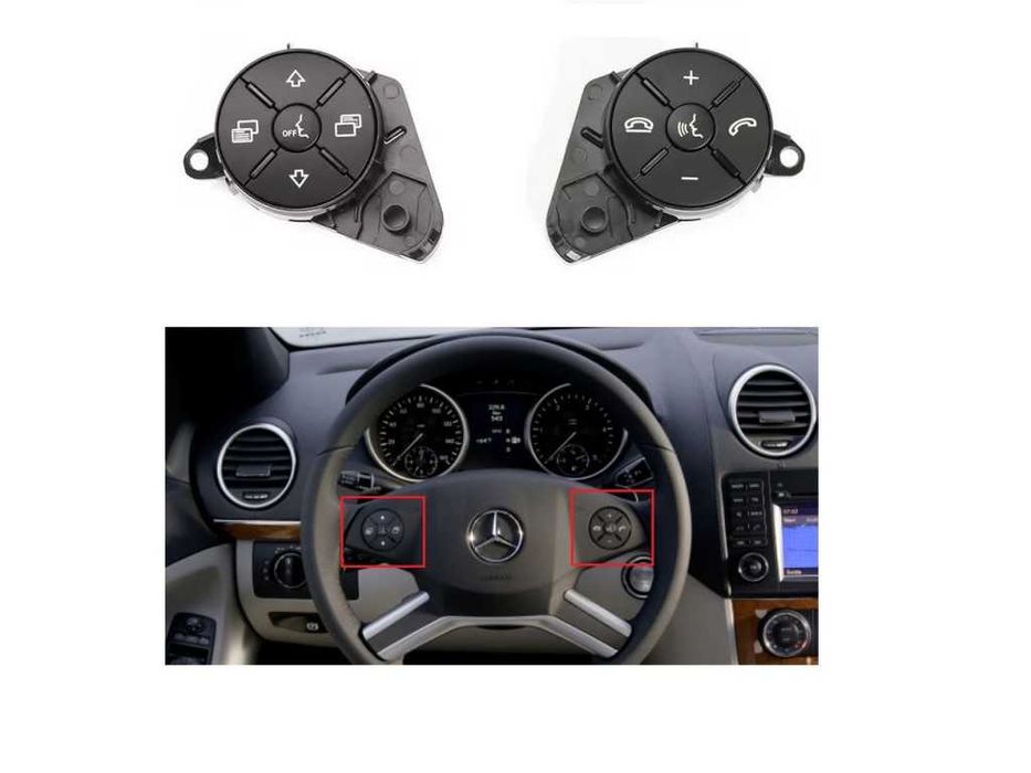 Капачета за волан с основа за  Mercedes SLK R171 Facelift