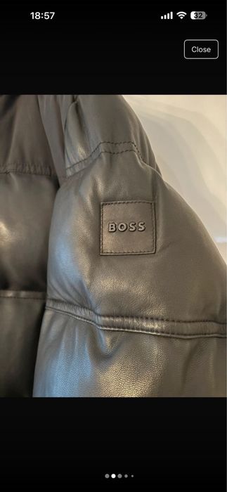 Vand Geaca puf Boss din piele