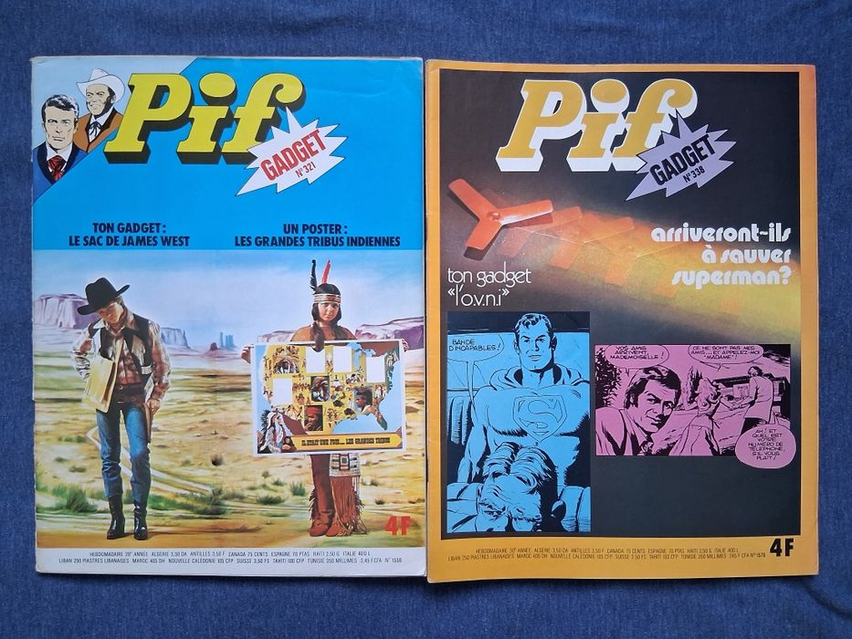 Стари Френски Антикварни Списания Pif Gadjet