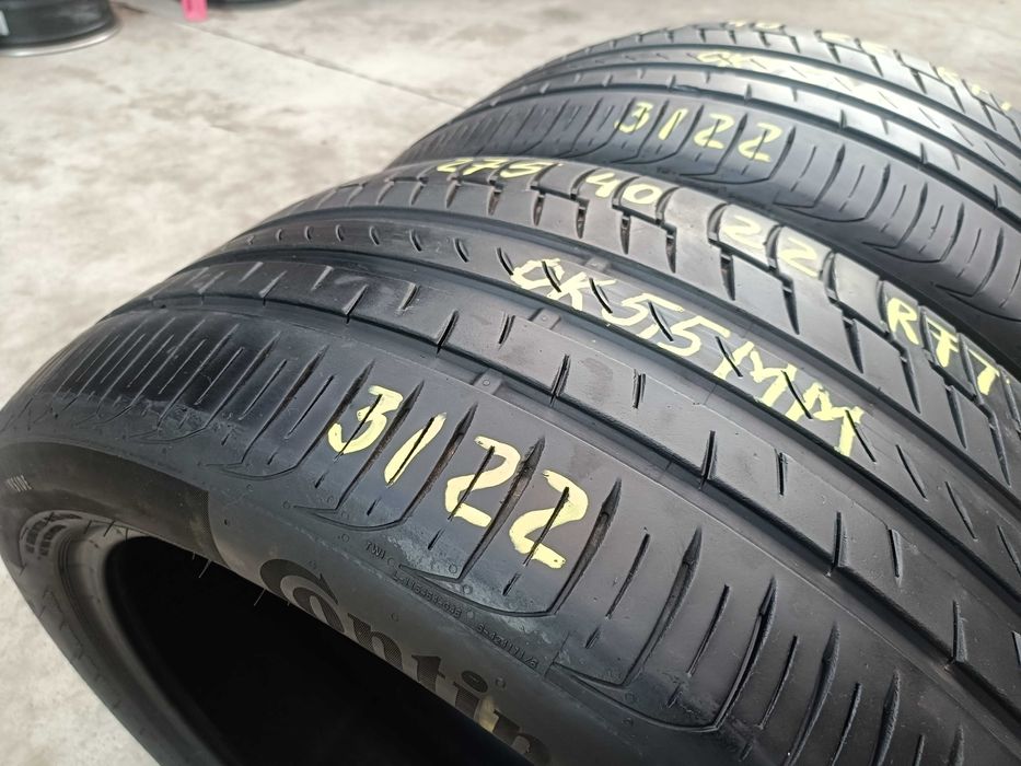 Doua anvelope vara 275 40 22 Continental PremiumContact 6 run flat