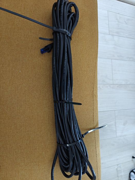 Cablu de rețea CAT 6 UTP, 6 metri, mufat RJ45, negru