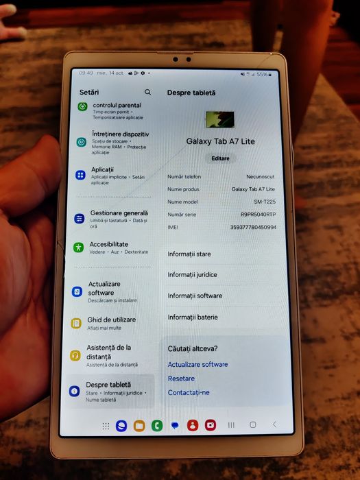 Samsung tab a7 lite schimb cu telefon