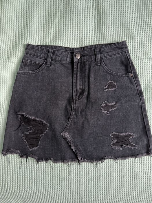 Дамски къси дънкови поли