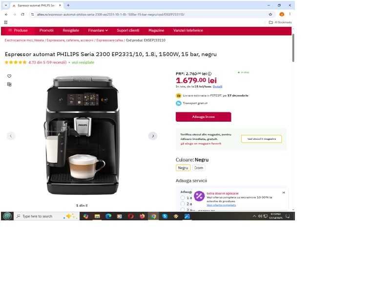 Expressor automat Philips nou sigilat