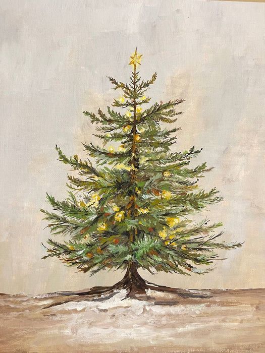 Ръчно рисувана картина „Тихият свет“.