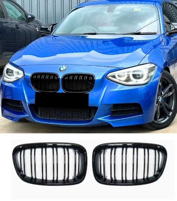 Grile Duble M / Negru Lucios / BMW Seria 1 F20 F21