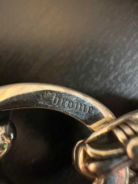 Chrome Hearts Fancy Cuban Link Silver Wallet Chain