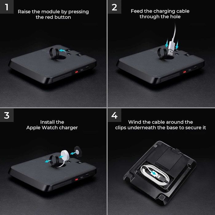 Statie de incarcare Pitaka Air Omni 6 in 1 - Apple sau USB-C Android