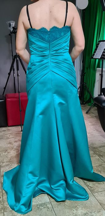 Rochie lunga ocazie , ML , saten de lux