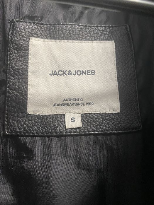 Мъжко кожено яке Jack and Jones размер S