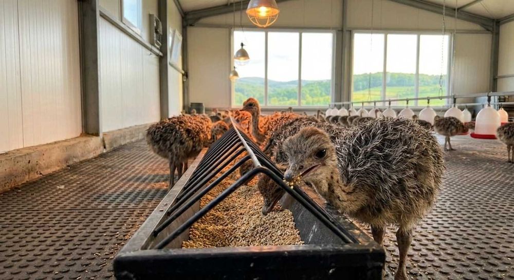 Pui de Struț – 1 lună – Fermă Pocola, Bihor