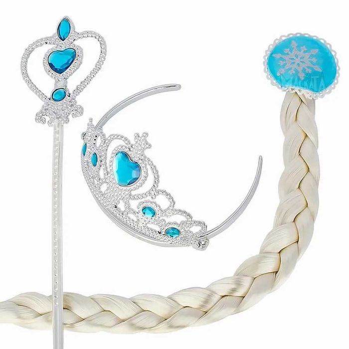 Детска рокля на Елза Frozen Замръзналото кралство + Аксесоари