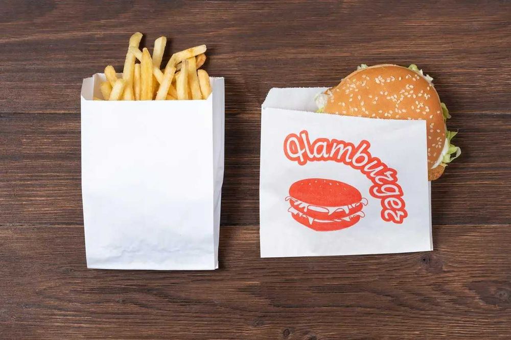 Пергамент Упаковка Фасовочная бумага Жиро-стойкая бумага для фастфуда