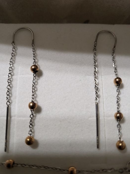 Комплект гривна и обеци