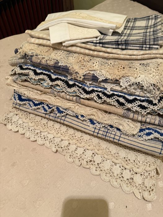 Старинни платове – 100% лен и памук | Ретро, битови, ръчно тъкани