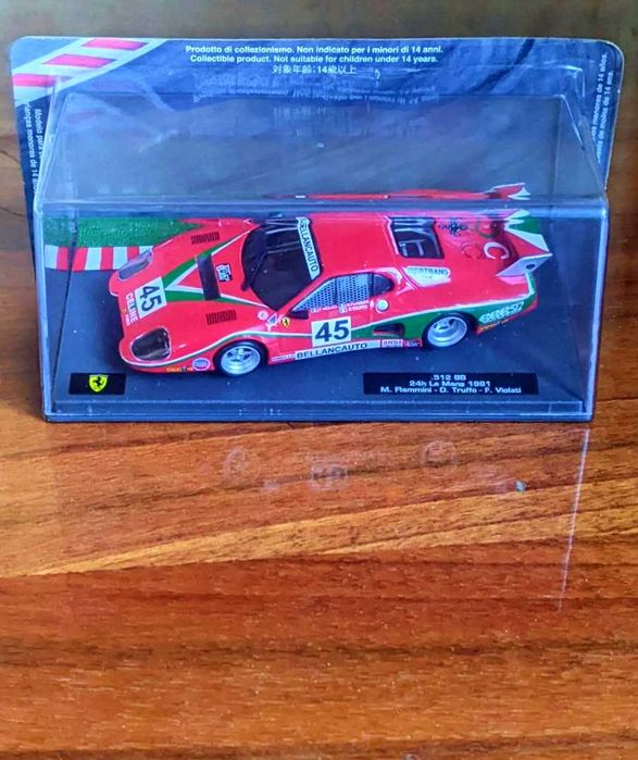 Macheta Ferrari 512 BB 24h Le Mans 1981 scara 1/43 Altaya Bburago