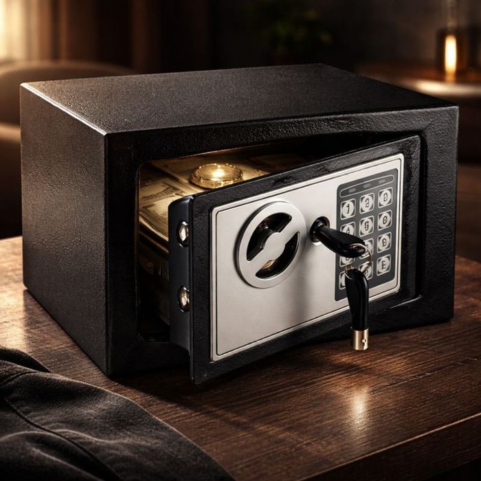 Електронен сейф 230 х 170 х 170мм, черен