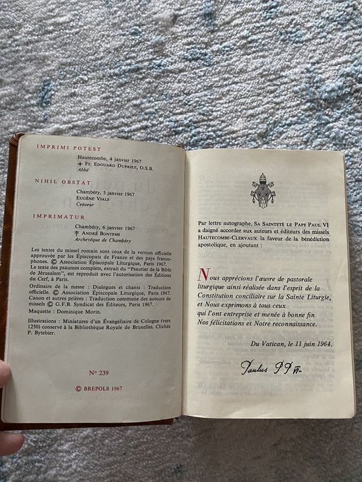Carte rugaciuni 1967