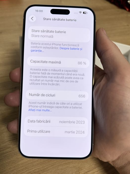 Iphone 15 pro max neverlocked-white titanium-full box