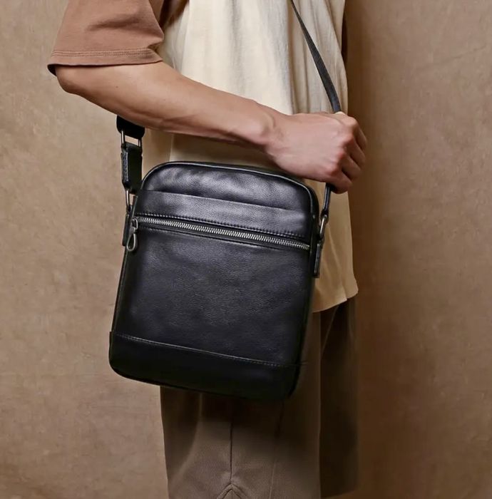 Мъжка елегантна бутикова чанта /Селектирана естест. кожа -7% Промоция!