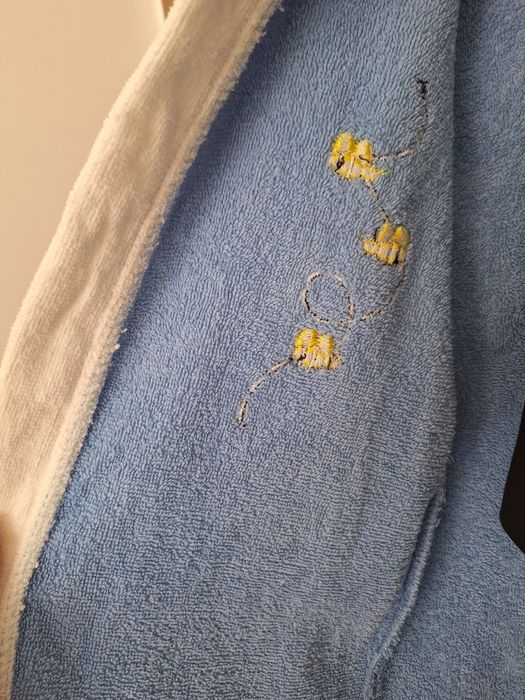 Halat de baie bumbac 100% cu broderie  Winnie the Pooh