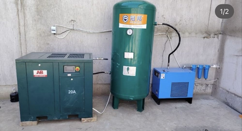 Винтовой воздушный компрессор с инвертором Первые руки Kompressor