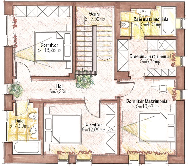 Direct proprietar vand duplex finisat lux la cheie in spate la Jysk