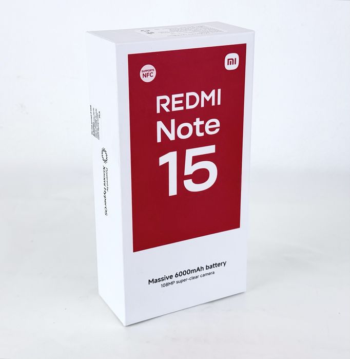 НОВ! Xiaomi Redmi Note 15 128GB 6RAM Black 2г. Гаранция!