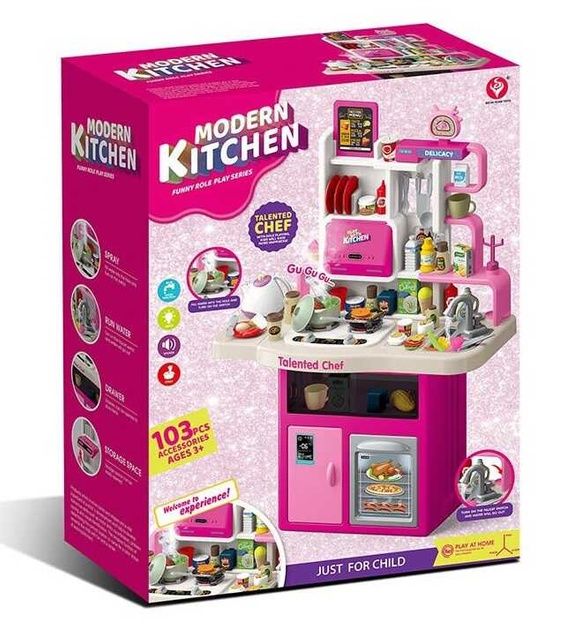 Розовая Кухня для девочек