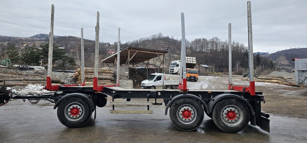 Remorca schwarzmuller  transport lemn bustean forestier
