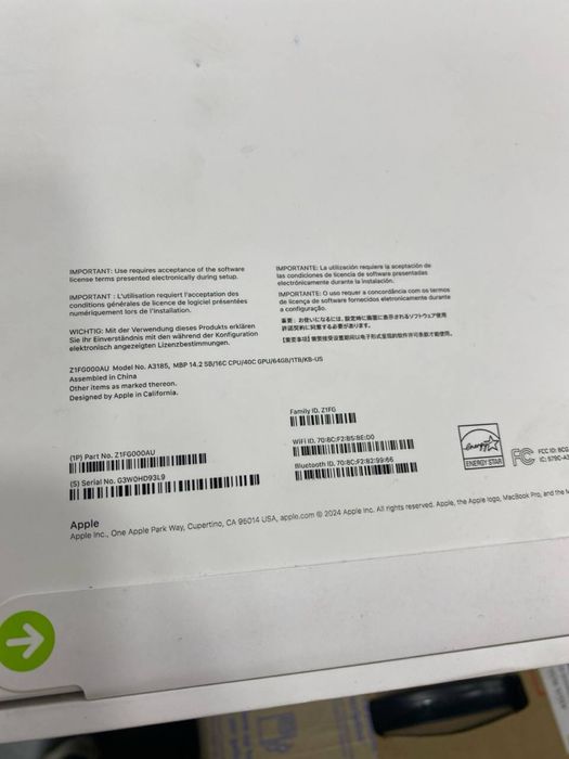 Macbook Pro 14 inch M4 Max в Наличии