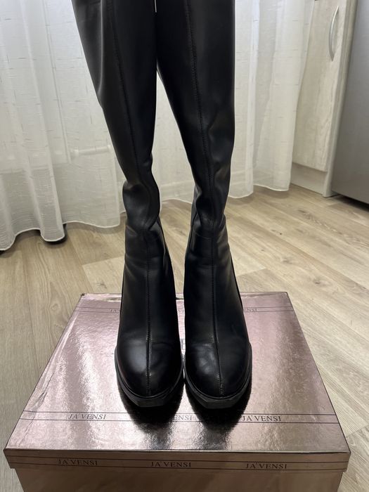 Сапоги кожаные зимние новые