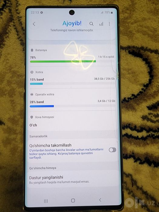 Samsung Galaxy Not 10 Plus