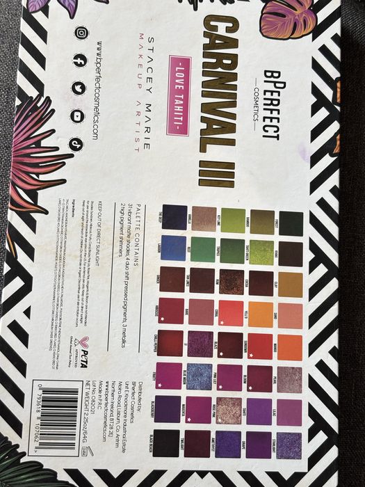 Палитра сенки за очи, bPerfect 3 Stacey Marie