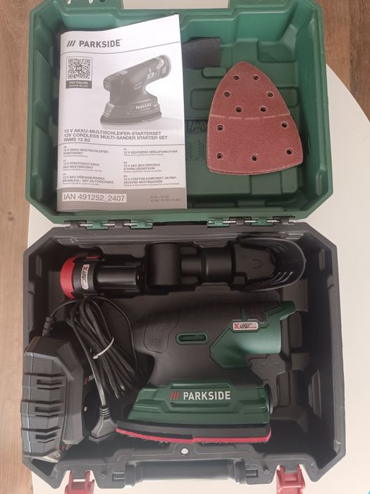 Акумулаторна мултишлайф машина Parkside PAMS 12 B2 (12V) - Пълен комплект