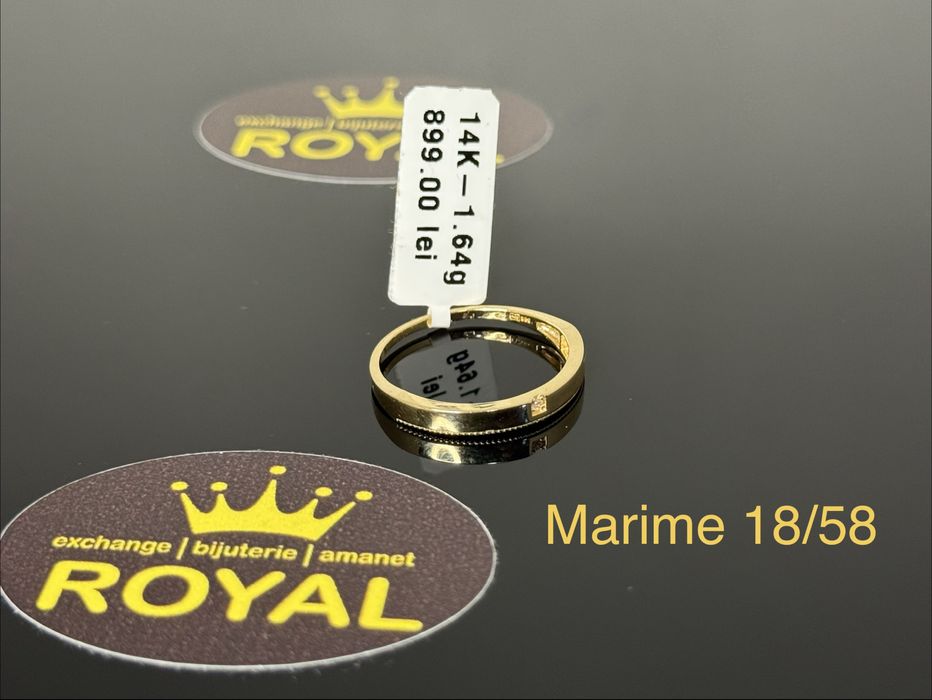 Bijuteria ROYAL : Inel AUR 14K NOU / 1.64 GR