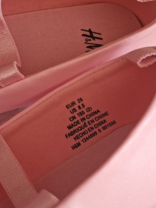 Розови пантофки /балеринки HM 25 номер