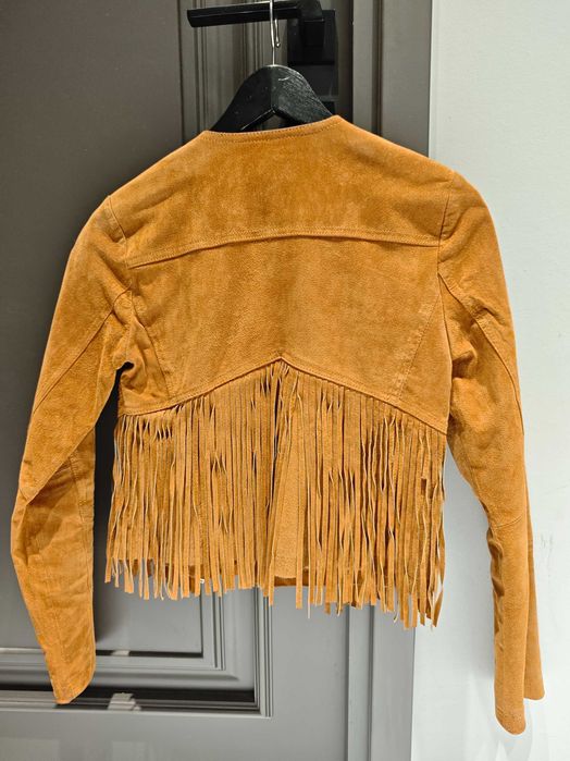 Замшевая куртка с бахромой Pull&Bear