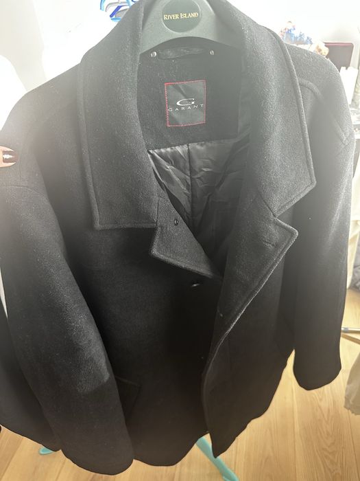 Palton scurt barbati , negru , marime L-Xl