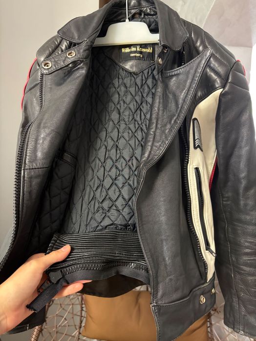 Costum moto damă piele: Wilhelm Krawehl Hamburg, Hein Gericke