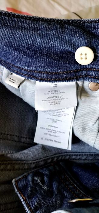 Blugi G-Star Raw Midge Saddle Straight Jeans Damă Mărimea 27/30